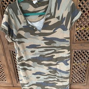 Camo t shirt dress